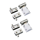 2 pairs Stainless steel Pair Glass Clamp Door Pivot Hinge Set for 5-8mm QHE