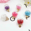 10PCS 16MM Mini Glass Bottles with Beads Pendant Ornaments Making Jewelry N T3P5