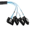 1.5ft 6Gbps Mini SFF-8087 36Pin to 7Pin Sata Hdd Hard Drive Splitter Cable