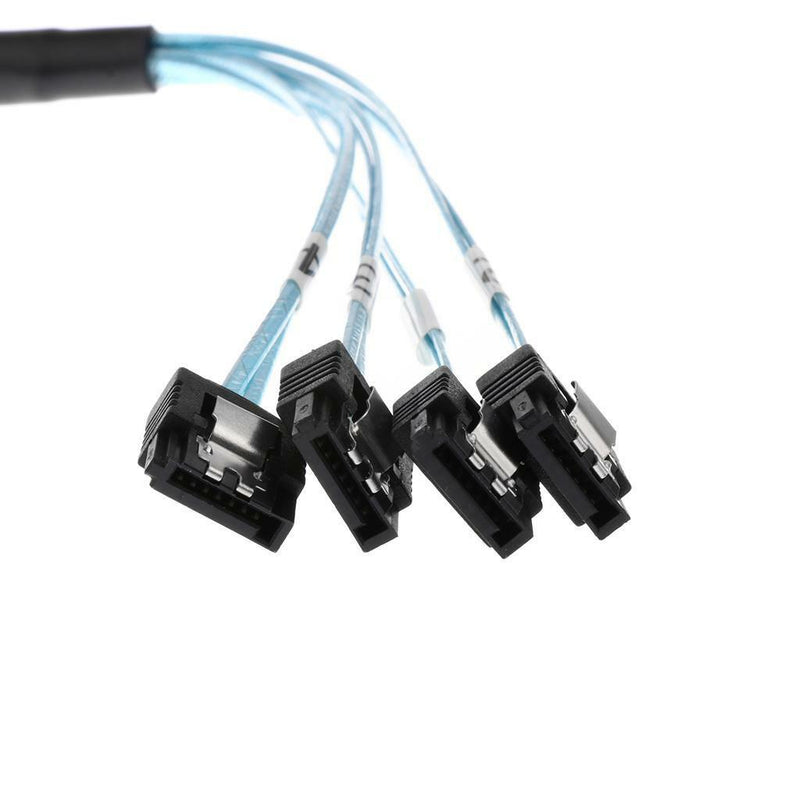 1.5ft 6Gbps Mini SFF-8087 36Pin to 7Pin Sata Hdd Hard Drive Splitter Cable