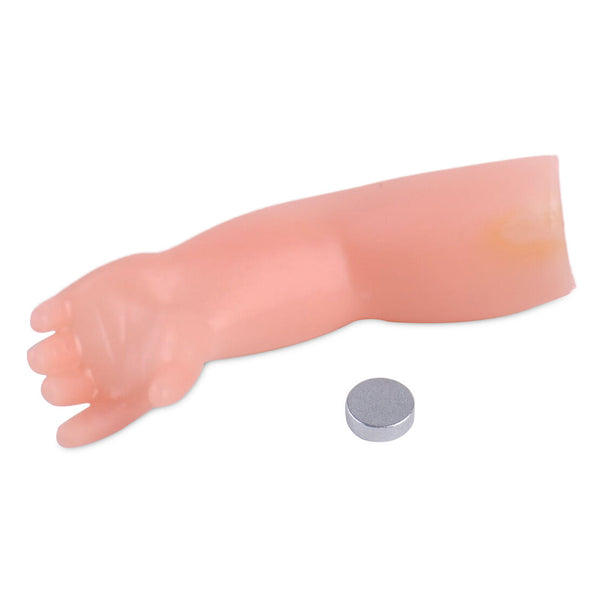 2pcs Magic Trick Little Hand Coin Disappear Close Up Show Magician Prop + magnet