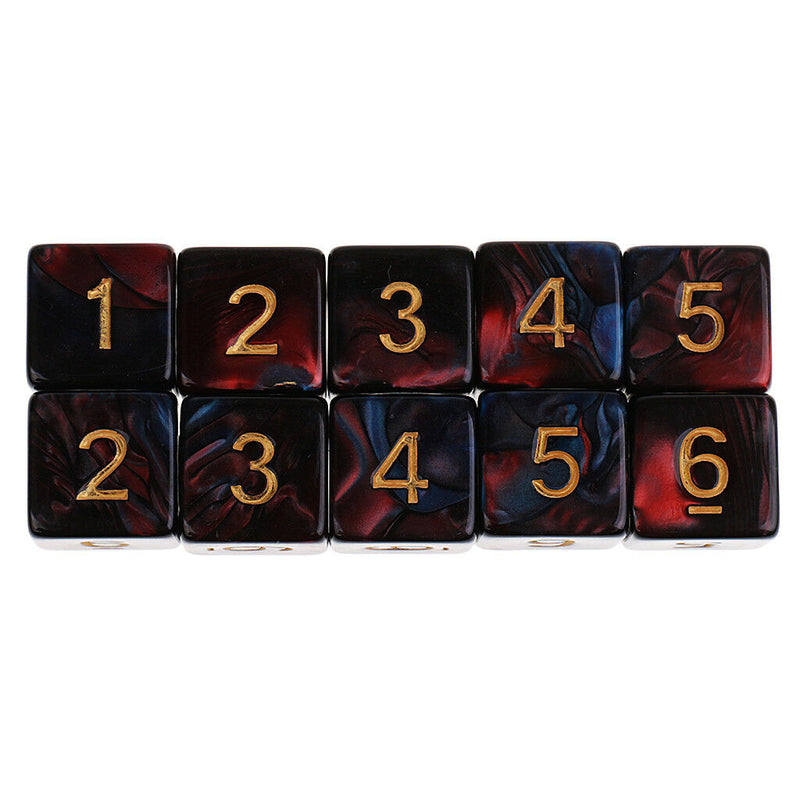 Acrylic D6 Polyhedral Game Dice for TRPG Dungeons & Dragons Club Party Game
