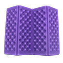 Outdoor Camping Mat Cushion Folding Portable Picnic Seat Pad (Purple Black)