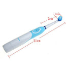 Azdent Rotating Electric Toothbrush Battery Operated With 4 Brush Heads Ora