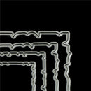 5pcs Square Border Metal Cutting Die For DIY Scrapbooking Album Paper Card LJ