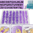 40x Alphabet Number Letter Fondant Cake Decoration Set Cutter Mould Set