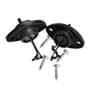 1 Pair Drain Plug With Screws For Kayak Canoes Boat Black