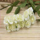 144Pcs/Pack Mini Artificial Paper Rose Buds Flowers Diy For Wedding U8Q5