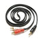 1.5m 5 ft Y 3.5mm Male Plug to Dual 2RCA Jack Cable Stereo PC Audio Splitter LJ