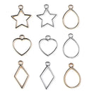 40pcs Heart/ Star /Drop/ Rhombus Charms Acrylic Pendant DIY Jewelry Findings