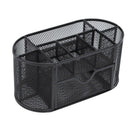 Multifunctional 9 Components Table Metal Desktop Storage Box (Black)