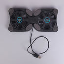 Laptop mini octop usb cooling notebook 2 fans cooler pad foldable fan 10"-14â€ MO