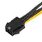 20cm 6 Pin to Dual 8 Pin PCI Power Splitter Cable VGA PCI Express Adapter