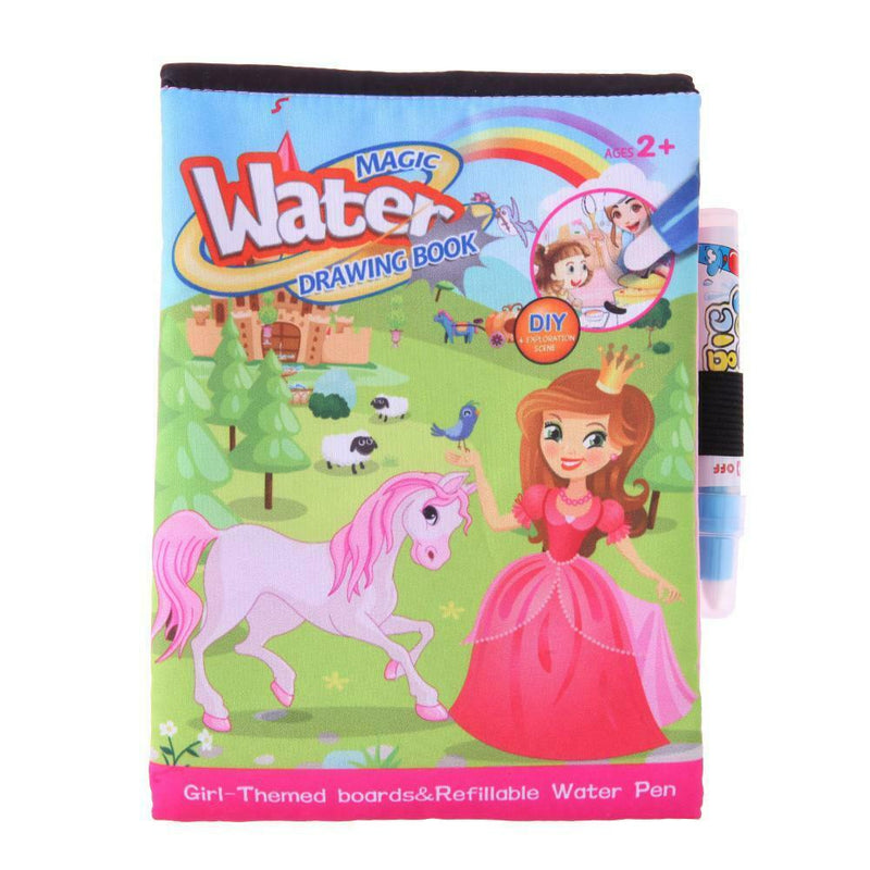 Reusable Kids Painting Magic Doodle Water Drawing Book Water Coloring Book