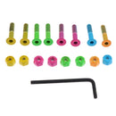 Durable Skateboard Longboard 1" Bolts(8pcs) + Nuts(8pcs) + L-shape Wrench