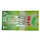 5Pcs Fishing Rigs Barbed Hooks 3/0 High Reflective Glow Beads & Lure Bait