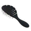 Anti-static Scalp Massage Hair Brush Comb for Curly Straight Hair Black
