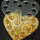 Dotting Pen Heart Shape Holder Nail Brush Acrylic Nail Art Tool Display Pen E6V8