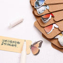 1PCS Cute Bookmark Butterfly Flower Style Teacher's Book Marker Stationery Q9S9