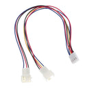 10Inch 2Way 3/4 Pin Y Splitter Adapter Cable for CPU PC Case PWM Fan