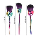 6Pcs Rose Flower Shaped Makeup Brushes Set Women Powder Foundation Brushes