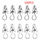 100 Pcs Stainless Steel Curtain Clips With Hook for Curtain Photos Home Decor