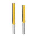 2x 8mm Shank 2'' Cutting Length Straight Router Cutter Bit Slotted Woodwork