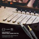 1.5m 3.5mm 1/8" Male to 6.35mm 1/4" Male TRS Stereo Audio AUX Cable PC iPod GDY