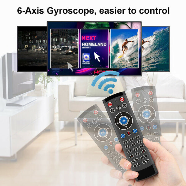 T1 Pro 2.4G Wireless Air Mouse Gyro Remote Control Voice for Android TV Box