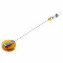 Retractable Ski Pass ID Card Badge Holder Key Chain Reels With Clip Orange H7W9