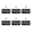 6Pcs/Set 0.54" 4 bit Digital LED Display Module I2C Interface   Red Orange