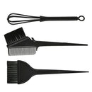 5pcs Hair Dye Bowl +3 Brush + 1 Ear Shield Combo Set Coloring Tint (Black)