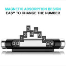 Luminous Rotatable Car Temporary Parking Card Phone Number Plate(Black)