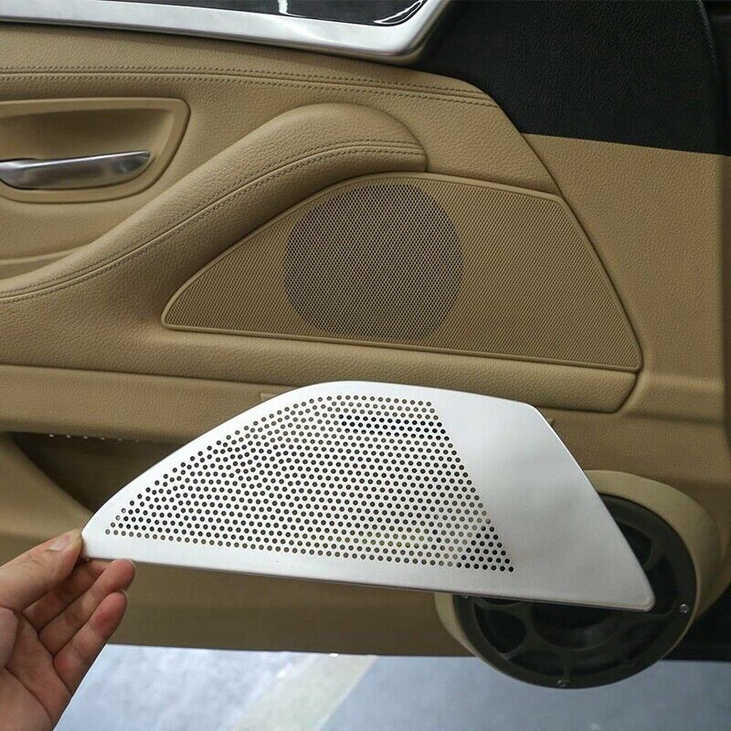 Car Door Stereo Speaker Cover Trim For Bmw 5 Series F10 520 525Li 528 2011- Y1L5