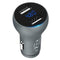 GS-C0065 5V 4.8A 2 USB Car Charger Digital Display Durable Mobile Power Adapter