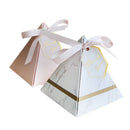 Europe Triangular Pyramid Style Candy Box Wedding Favors Party Supplies Pap