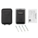 Wall-Mounted Outdoor Key Storage Lock Box 4-Digit Combination Password Key  Q7A5