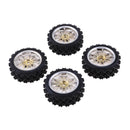 4Pcs RC Rock Crawler Car Tires Wheel Rim Set for 1/10 HSP Redcat  HPI