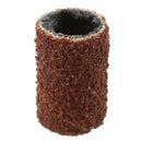 100 x Machine grit sanding Nail ring - Brick red