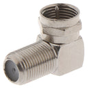 Aluminium Alloy Right Angle TV Aerial Antenna Plug Connector Adapter