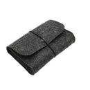 Wool Fiber Power Bank Storage Bag Mini Sofe Felt Pouch For Data Cable Mouse Z6D3