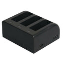 5V/2.1A 3 Battery Charging Charger Micro USB Port for GoPro Fusion Action Camera