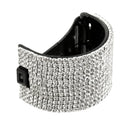 2 Pieces Blingbling Rhinestone Hair Grip Clip Crystal Cuff