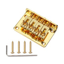 Durable Cigar Box Guitar Saddle Bridge Tailpiece Hardtail, Brass Saddle, Golden