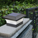 6LED Solar Fence Light Waterproof Square Stigma Lamp for Garden Decoration
