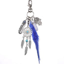 Dream Catcher Boho Style Tassel Feathers Palm Pendant Keyring Keychain