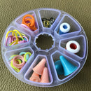 Knitting Tools Hook Buckle Mark Needle Crochet Plastic Case Knit Tool Ki CEN
