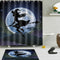 Halloween Witch Shower Curtain Bathroom Waterproof Shower Curtain Printing  S4Z9