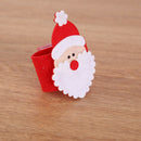 8 x Napkin Rings for Christmas Santa Dinner Table Decor Napkin Holder Newest Use