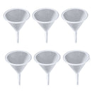 6pcs Small Plastic Funnels for Filling Small Mini Bottles or Containers 40mm